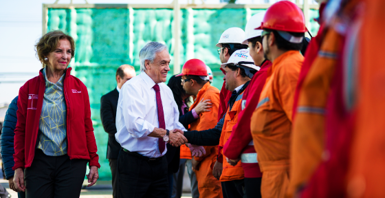 Presidente Piñera y Ministra Hutt dan inicio a construcción de la extensión de Línea 2 de Metro