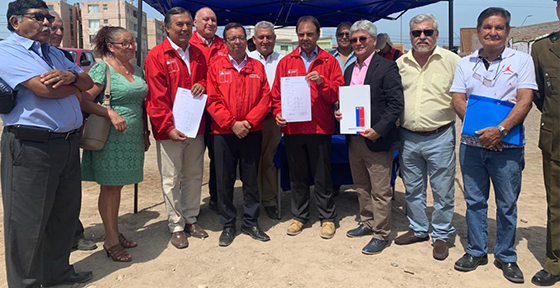 Ministro(s) de Transportes y Telecomunicaciones visita terreno donde se construirá la Unidad Operativa de Control de Tránsito de Arica