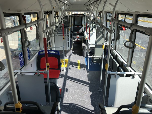Interior de nuevo buses Fotón
