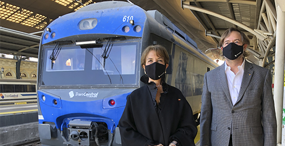 Con equipos de ozono que sanitizan el aire durante el viaje, tren Alameda-Chillán reanuda mañana sus servicios