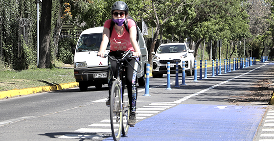 Inauguramos ciclovía táctica en Ñuñoa, una de las primeras contempladas en el Plan Nacional de Movilidad