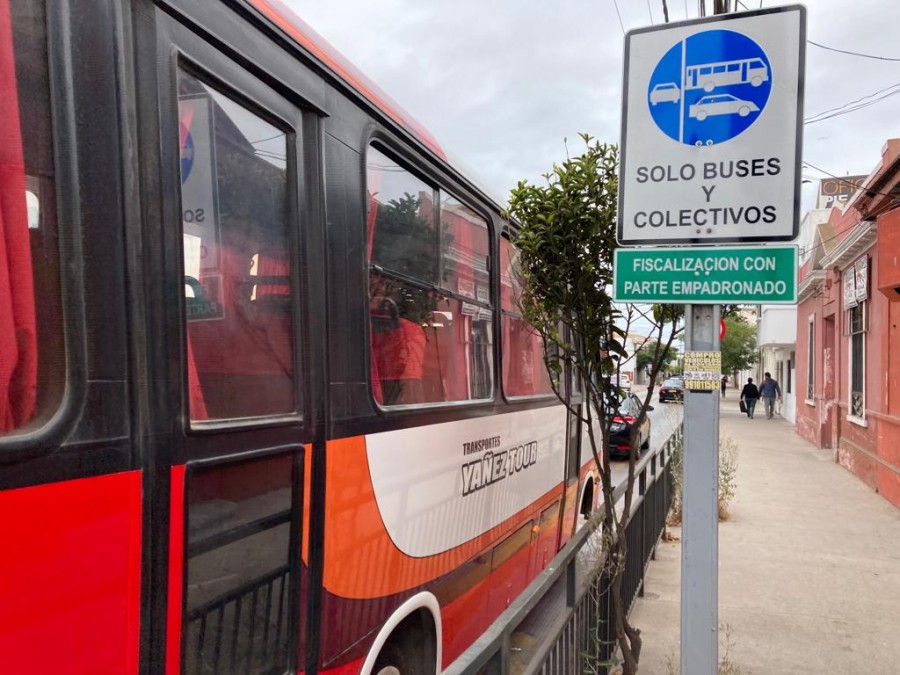 Comienza marcha blanca de cámaras de fiscalización de pista para buses y colectivos de calle Colón