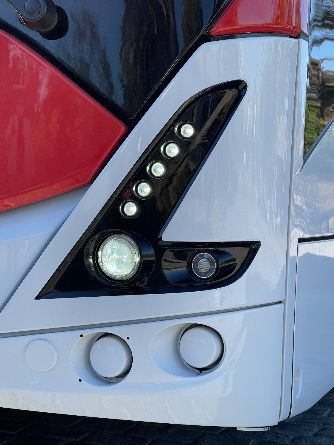 Detalle del nuevo bus eléctrico Volvo